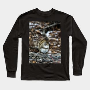 Little Red Squirrel on the trail Long Sleeve T-Shirt